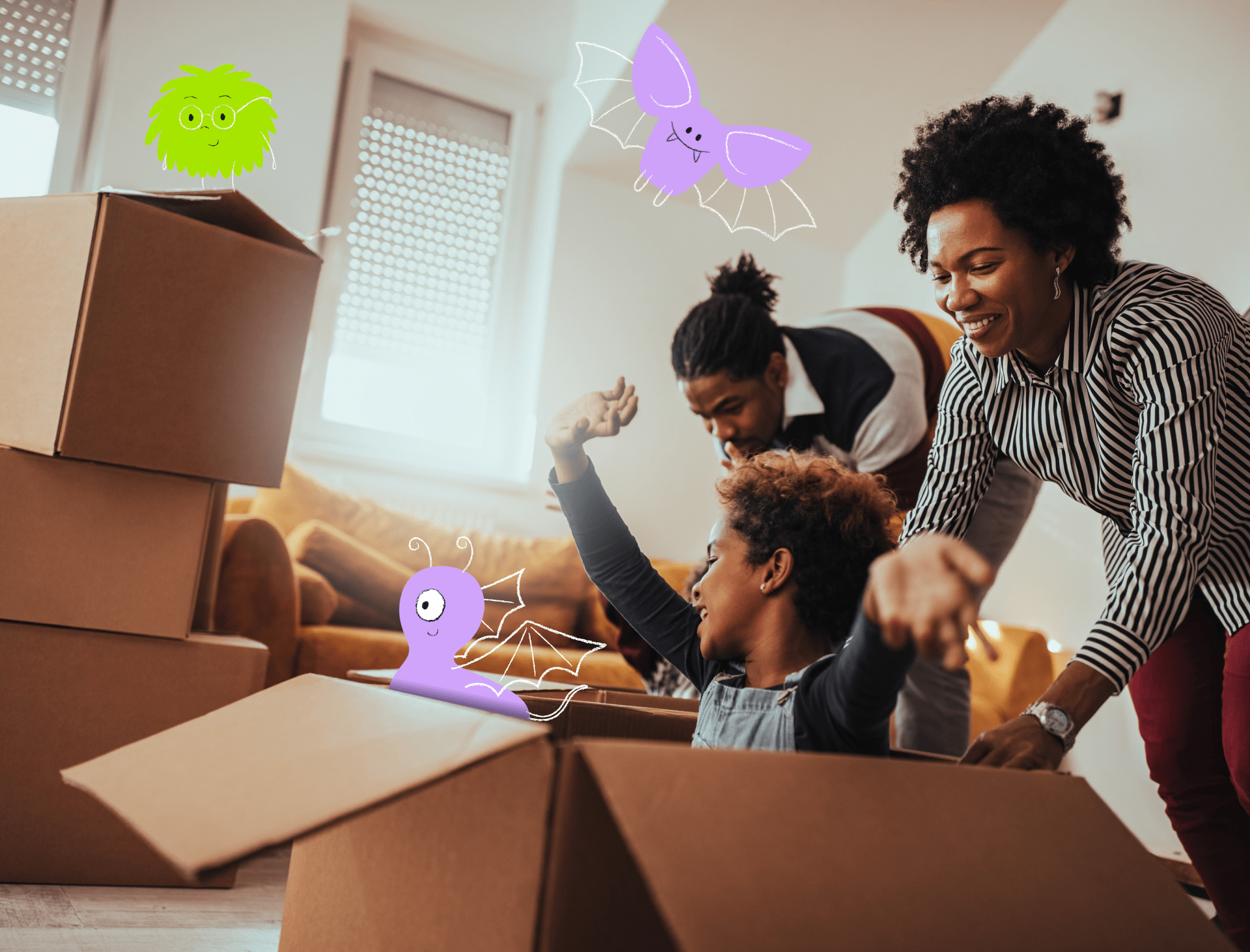 Unpacking new home